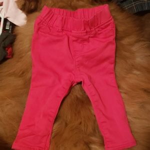 Pink infant jeggings